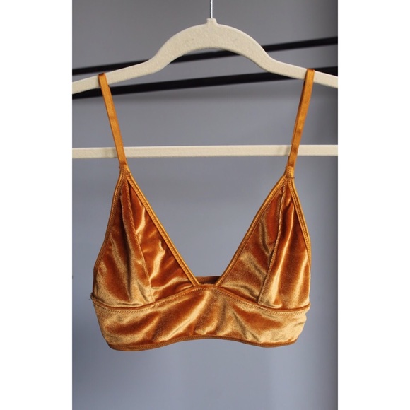 Forever 21 Other - Brand new gold velvet gypsy festival bralette